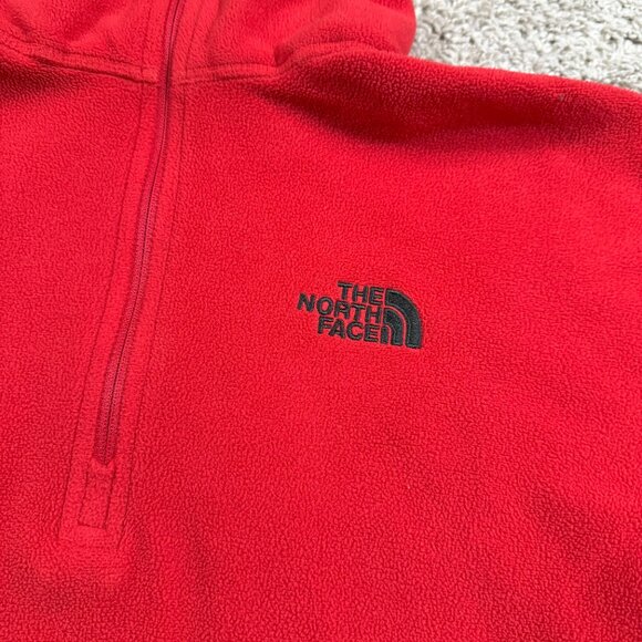 The North Face Glacier Fleece Jacket Quarter Outdoors Winter Basic Zip Mens M - Picture 5 of 7